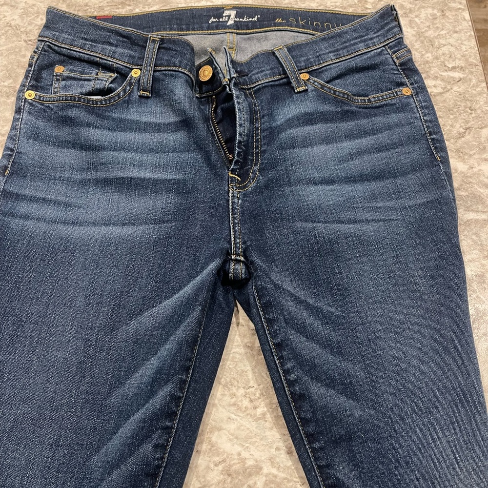 7 for all mankind skinny size 30 distressed look